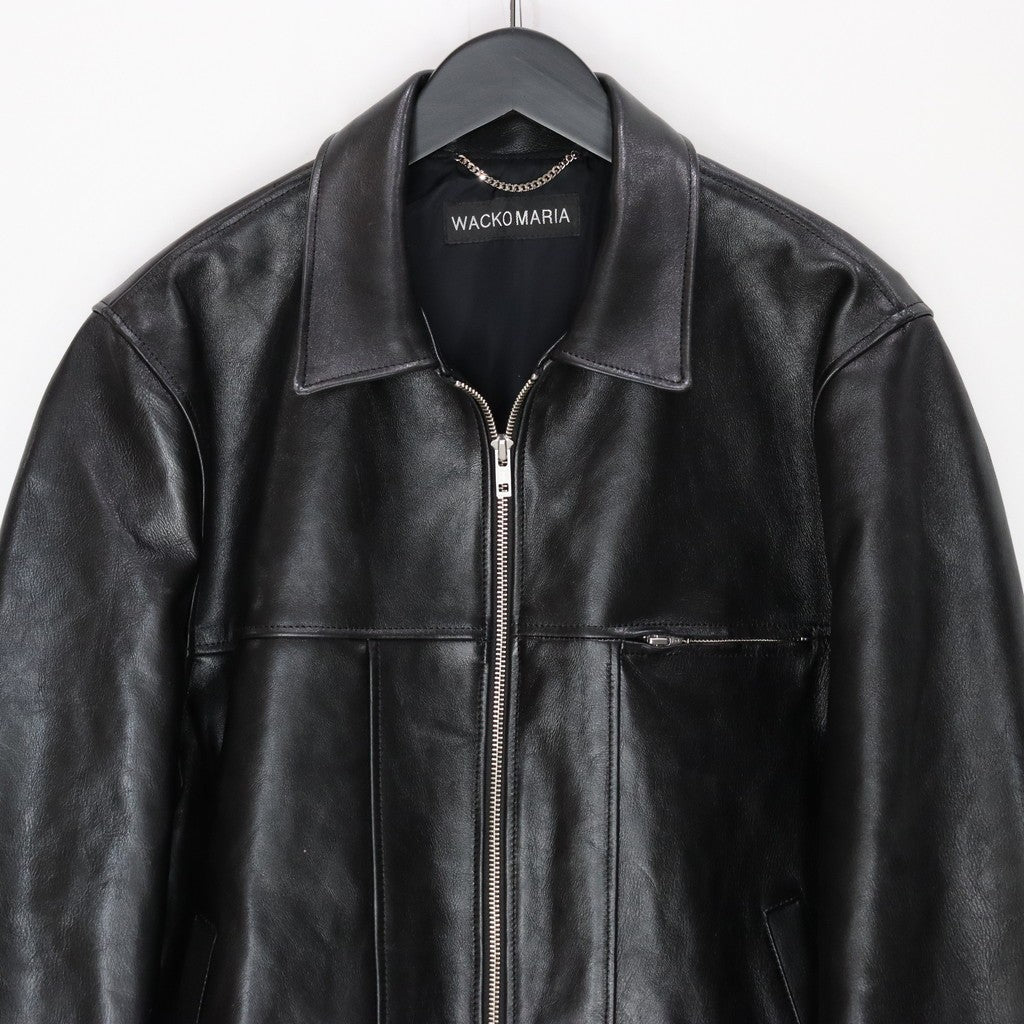 LEATHER JACKET #BLACK [25SS-WMO-BL01]