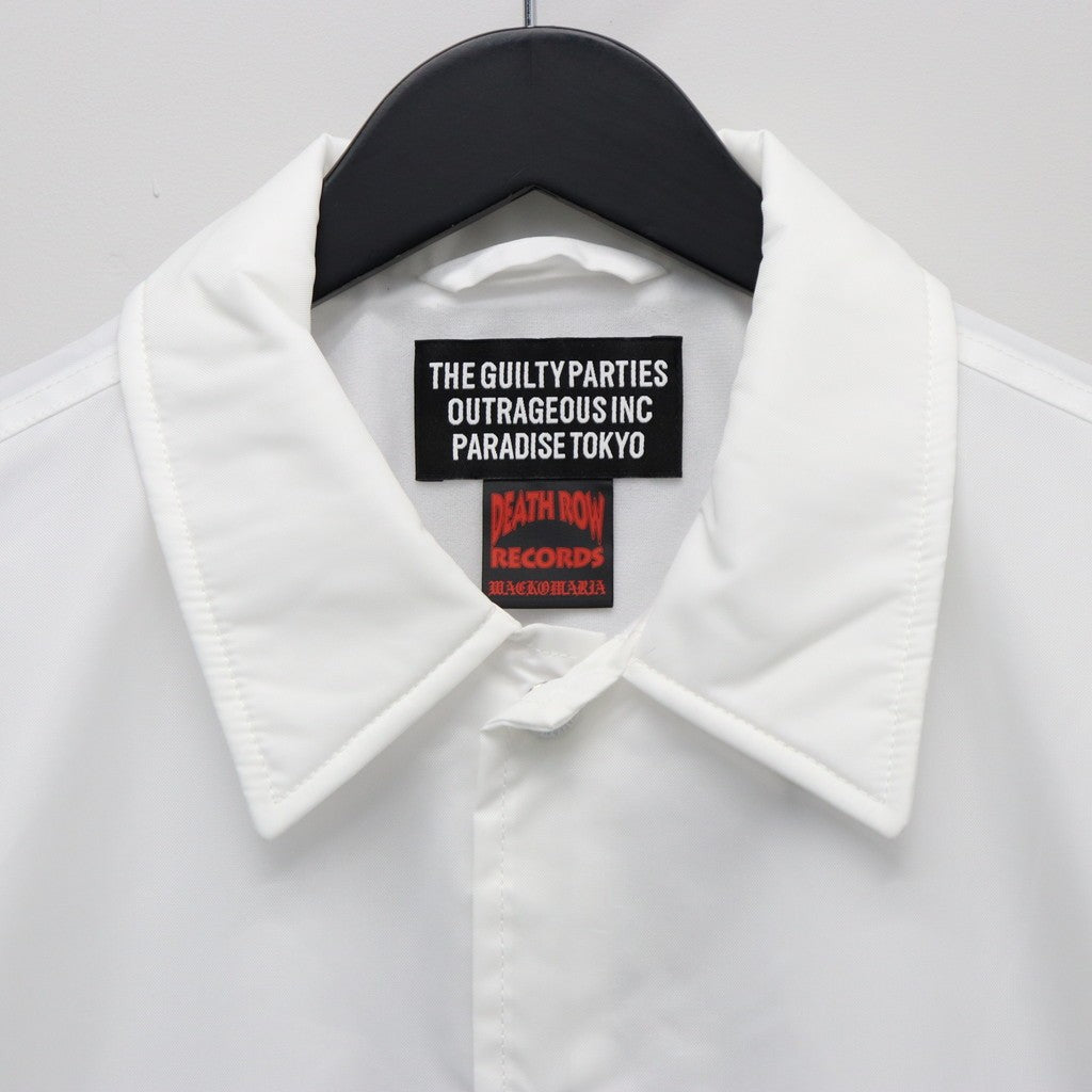 DEATH ROW RECORDS | COACH JACKET #WHITE [DEATHROW-WM-BL01]