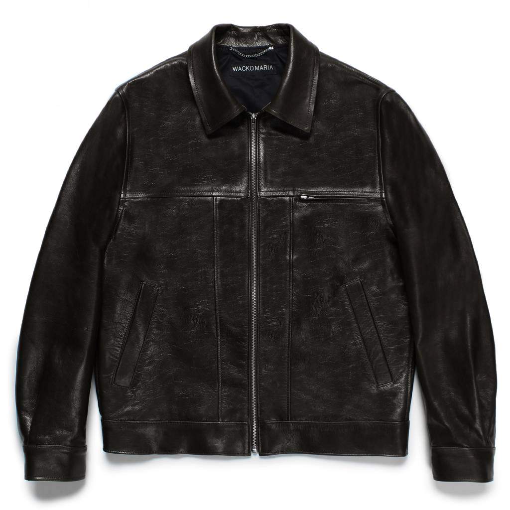 LEATHER JACKET #BLACK [25SS-WMO-BL01]