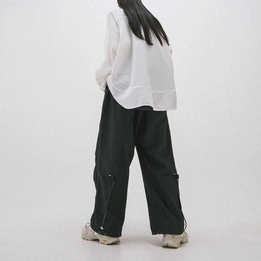 "TR-P01" SOFTBOX 條紋褲 #綠色 [GOOPI-24SS-AUG-02]