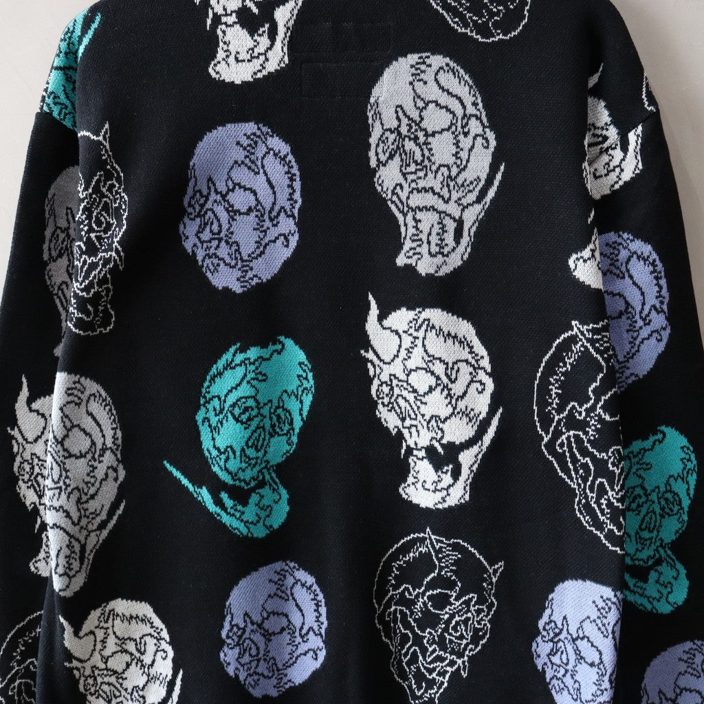 56 TATTOO STUDIO | JACQUARD SWEATER (TYPE-2) #BLACK [56TS-WM-KN02]