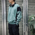 SIDE COLOR CREW NECK #GREEN [CES26CS05]