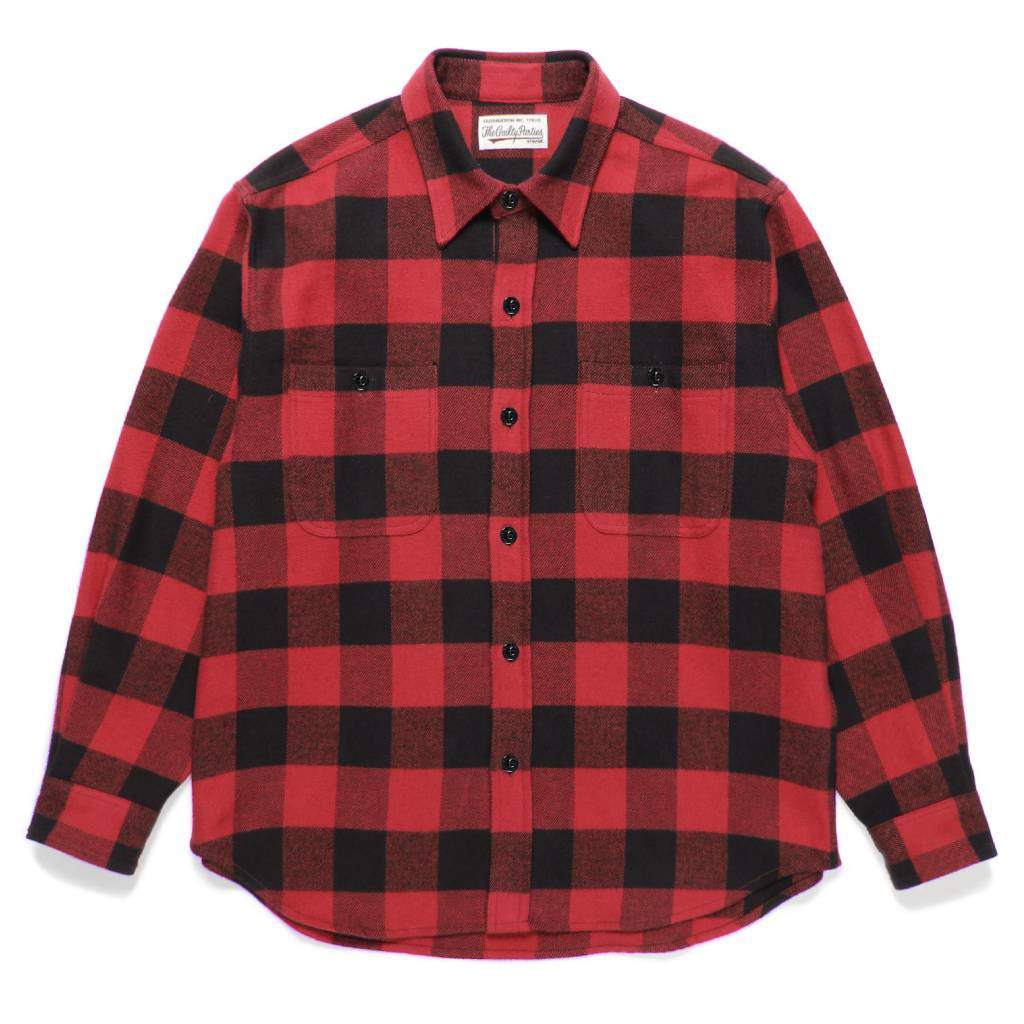 FLANNEL REGULAR COLLAR SHIRT #RED [24FW-WMS-RC01]