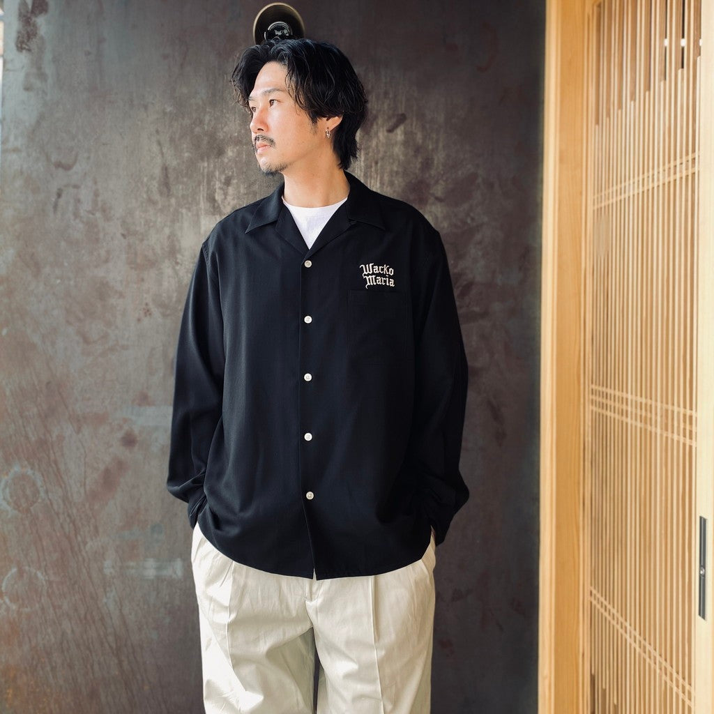 50'S SHIRT L/S ( TYPE-1 ) #BLACK [26SS-WMS-OC05] - cocorozashi