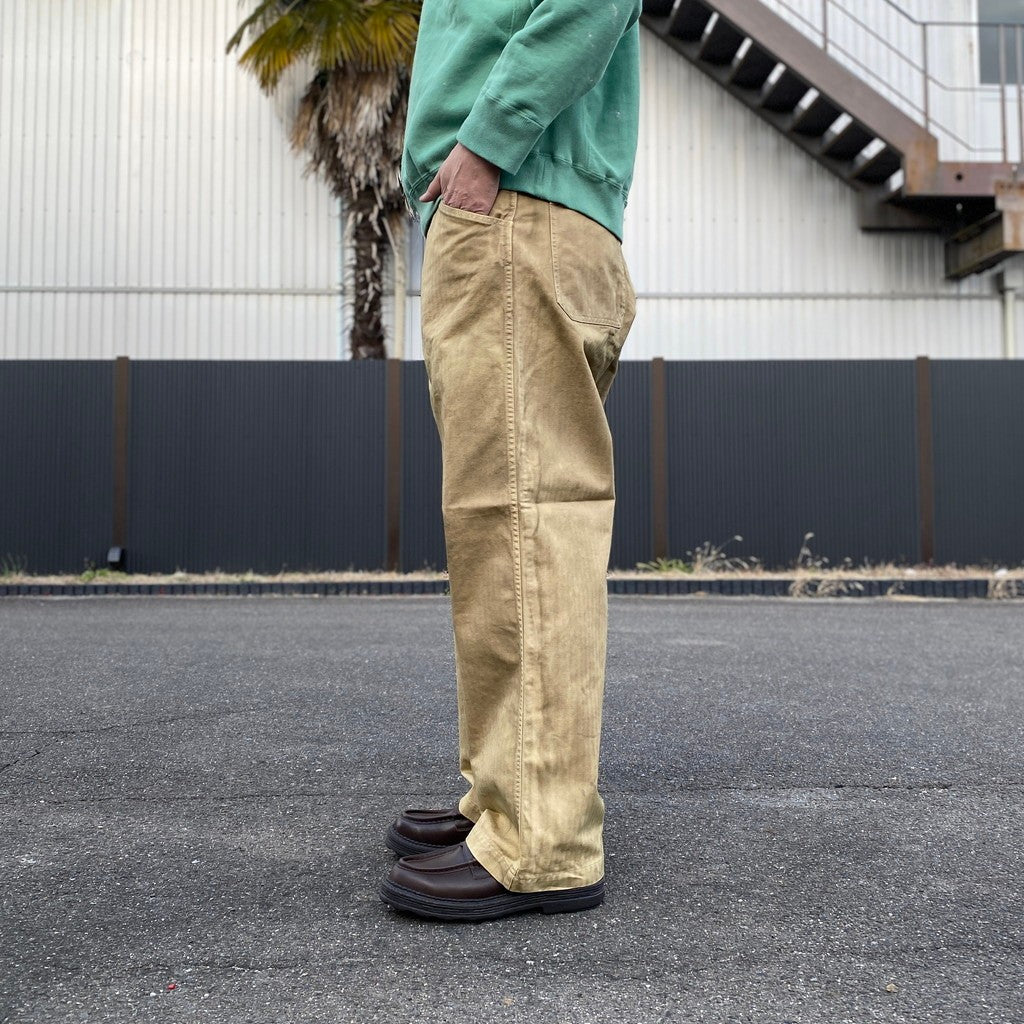 USMC P-41 HBT TROUSERS AGED #OLIVE YELLOW [BW261-U4HT]