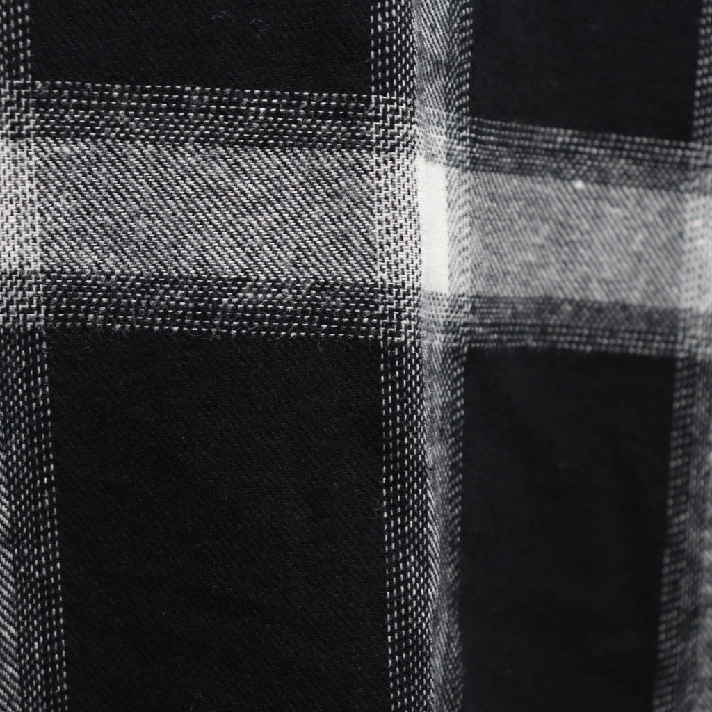 格紋長袖襯衫 #黑色 [FW25-S01]