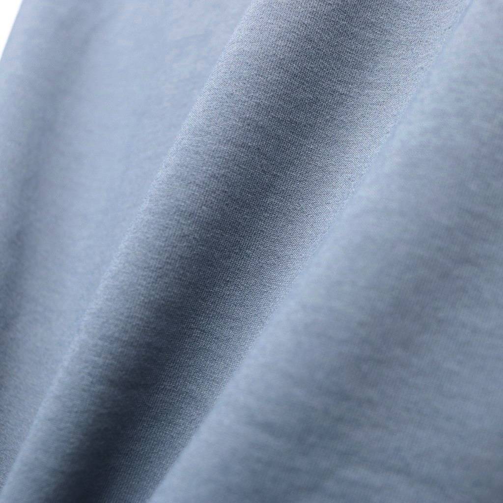 TECH DRAWSTRING S/S TEE #SMOKE BLUE [BE-35026]