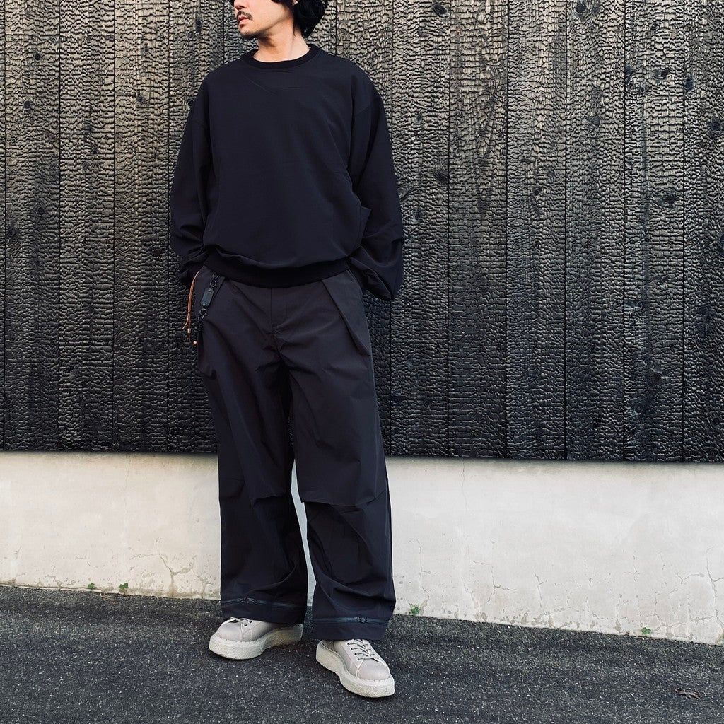 WX-P1 Zip-Extentsion Wide Trousers #D-Gray [GOOPI-26SS-MAY-01]