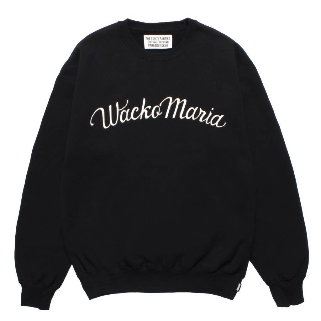 中等厚度圓領衛衣（1 型）#黑色 [25FW-WMC-SS08]