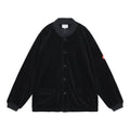 6W CORD BUTTON UP JACKET #BLACK [CES25JK14]