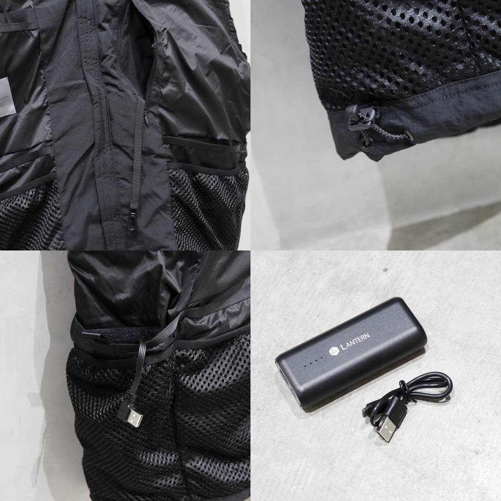 加熱連帽衫 BL #黑色 [MOA-LAN-06]