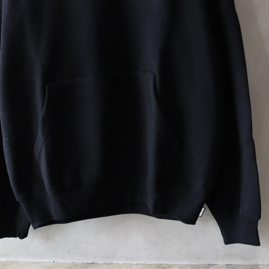 MIDDLE WEIGHT PULLOVER HOODED SWEAT SHIRT ( TYPE-2 ) #BLACK [24FW-WMC-SS06]