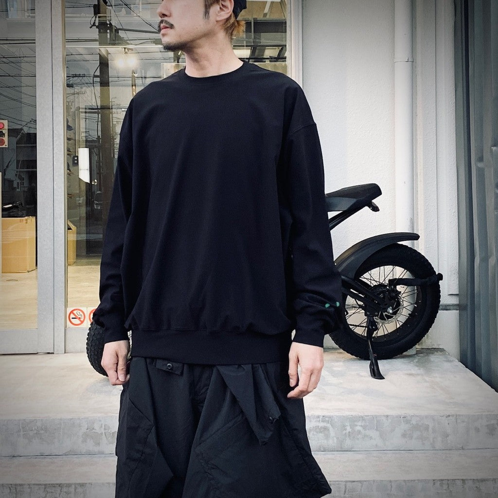 TECH FLEX JERSEY CREW #BLACK [BE-60025] – cocorozashi