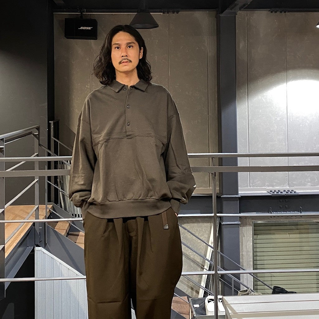 RE SWEAT POLO PO #Charcoal [FSU12242U0001]