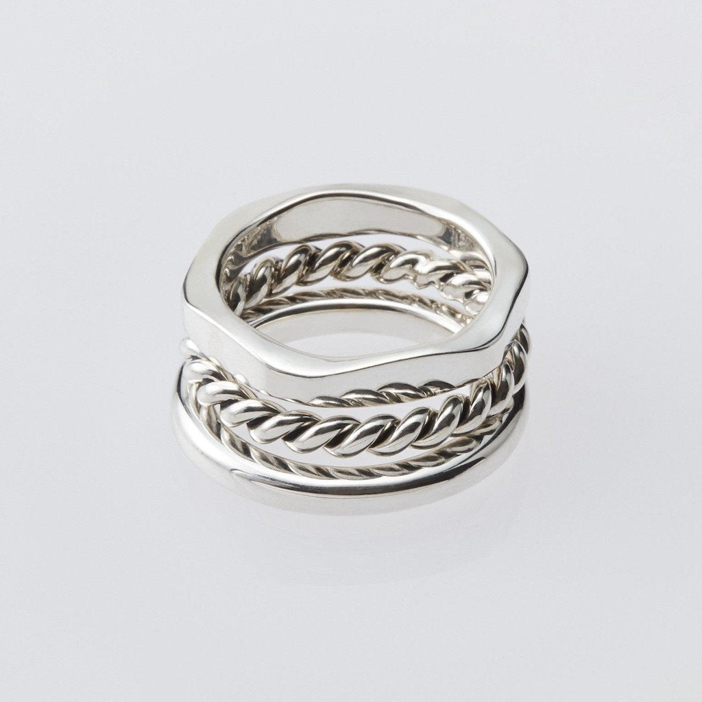 Triple Ring #SILVER [XOR025] - cocorozashi 三重県四日市市の