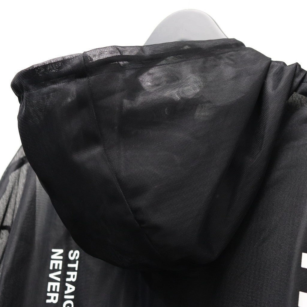 LABEL LOGO SHEER PARKA #Black [SS26-JK06]