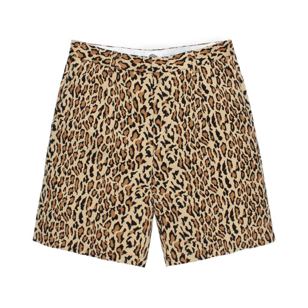 DICKIES | LEOPARD PLEATED SHORT TROUSERS #BEIGE [26SS-WMP-DC03]