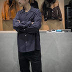 50 年代長袖襯衫（1 型）#D-紫色 [25SSE-WMS-OC01]