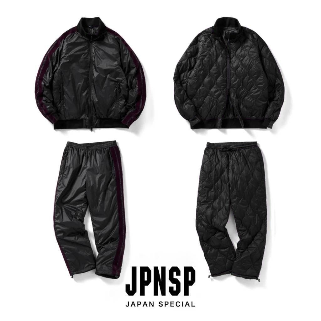 TRACK NYON DOWN JACKET & PANTS (上下セット) #BK（LINE/BLACK） [TAION-JK13JS / TAION-PT13JS]