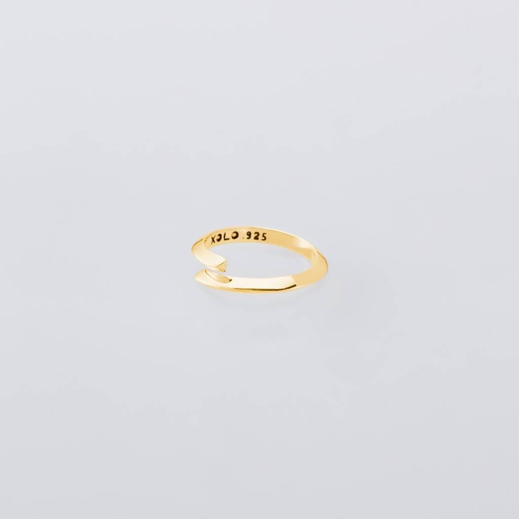 Triangle Ring -Thin- -Gold- #GOLD [XOR086G]