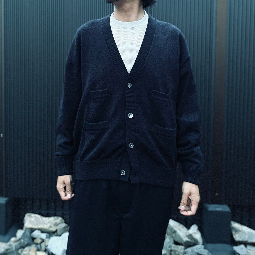 TECH KNIT CARDIGAN Brewed Protein #NAVY [BE-72026W]
