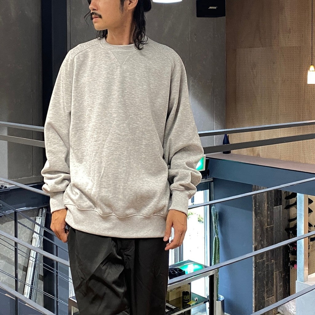 TECH SWEAT CREW FREEDOM SLEEVE #TOP GRAY [BE-51024W]