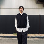 TECH SCUBA KNIT VEST #BLACK [BE-42026]