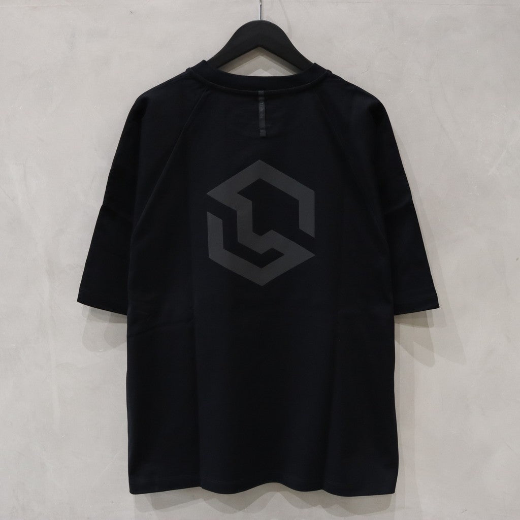DOLMAN SLEEVE GRAPHIC TEE #BLACK [MNA-LAN-21]