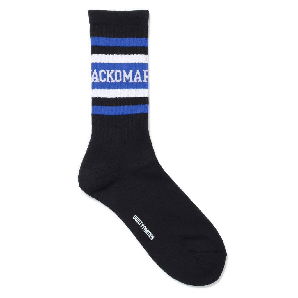 SKATER SOCKS (TYPE-1) #BLACK-BLUE [24FW-WMA-SO01]