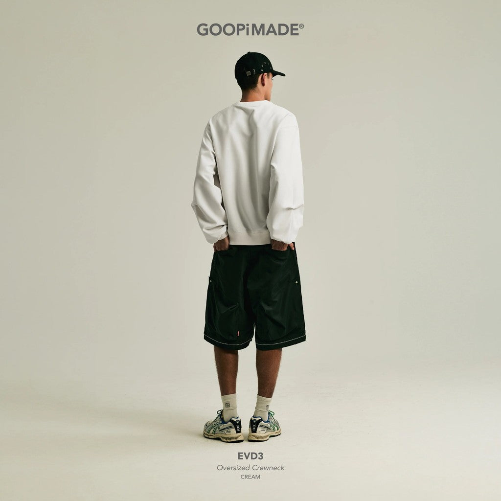 EVD3 Oversized Crewneck #Cream [GOOPI-26AW-SEP-03]