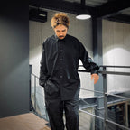 TECH TRAVEL SHIRT #BLACK [BE-64025]