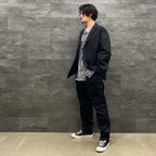 UNCONSTRUCTED JACKET #BLACK [22FWE-WMO-JK01]