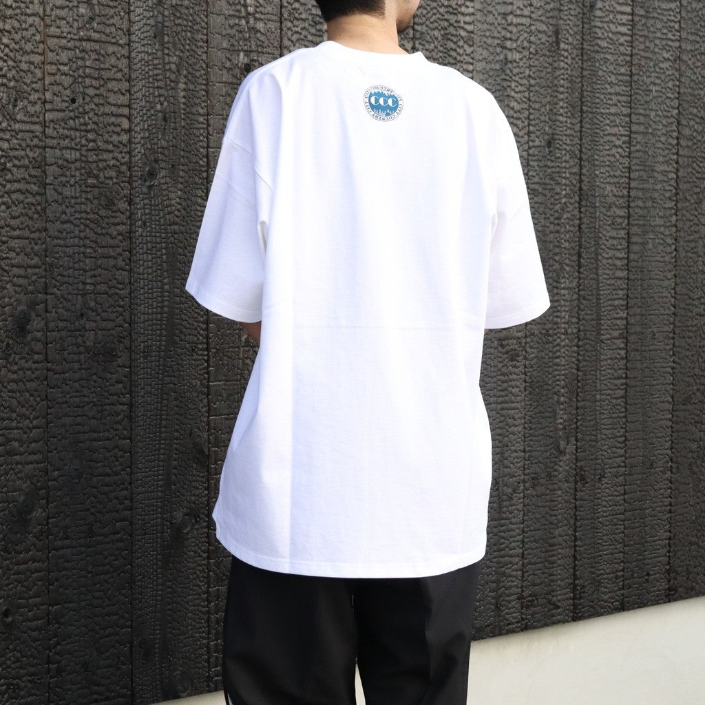 COTTON T-SHIRT_CITY LIGHTS #WHITE/COLOR [CCC-261T003]
