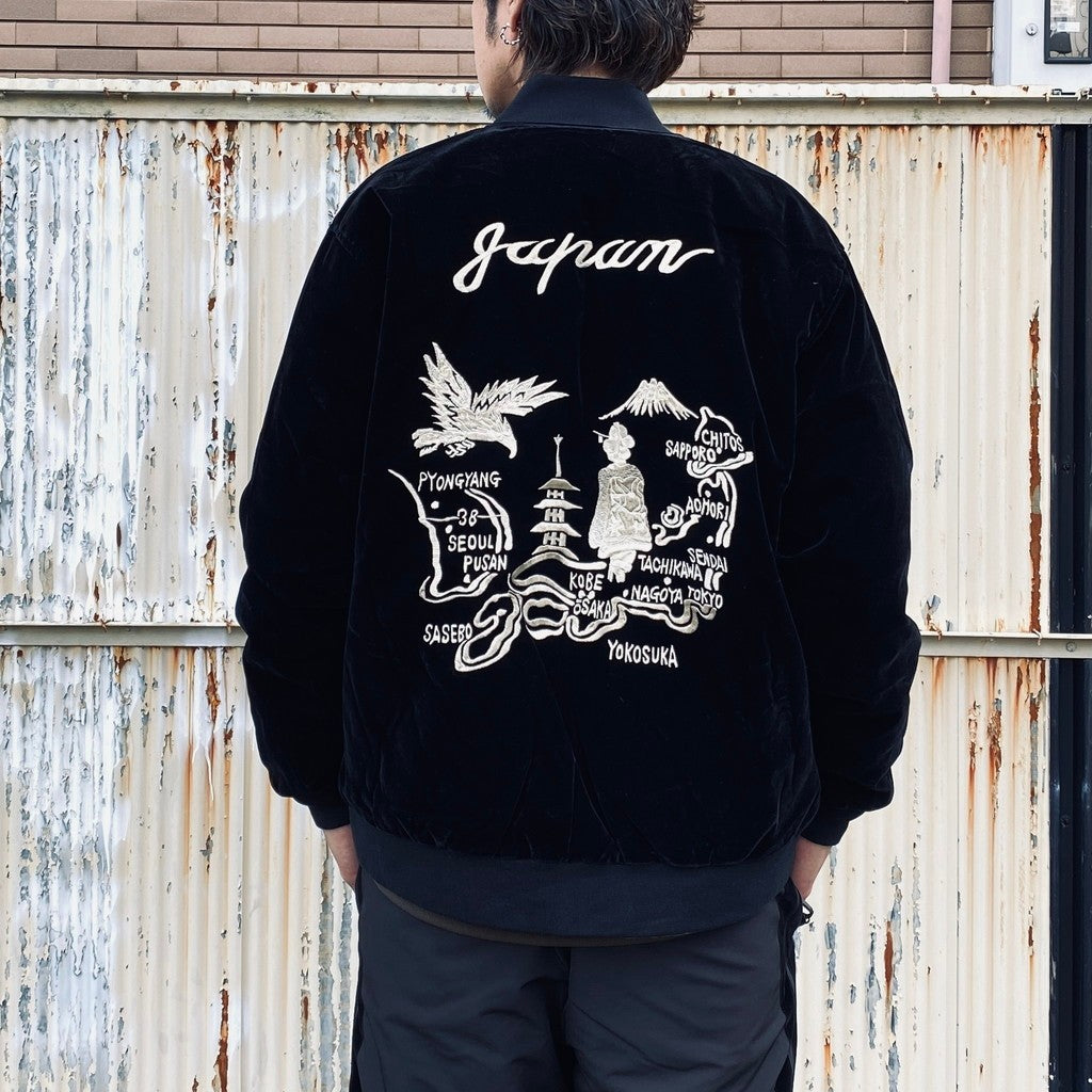 REVERSIBLE 「SKAJAN」 DOWN JACKET #BK×SILVER BGE [TAION-JK04JS]