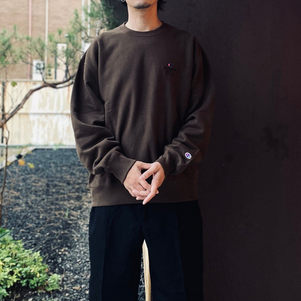 CHAMPION | REVERSE WEAVE CREW NECK SWEAT SHIRT #URBANBROWN [26FW-WMC-CP04]