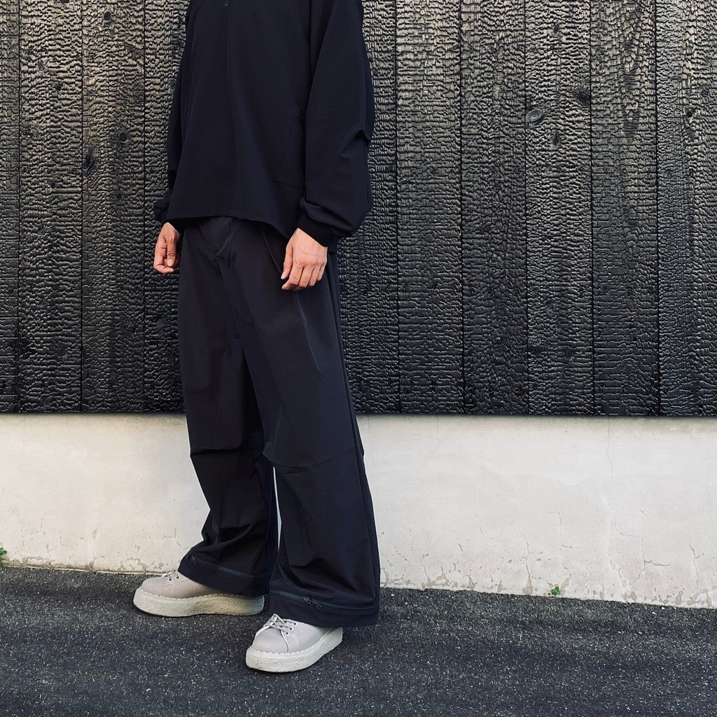 WX-P1 Zip-Extentsion Wide Trousers #D-Gray [GOOPI-26SS-MAY-01]