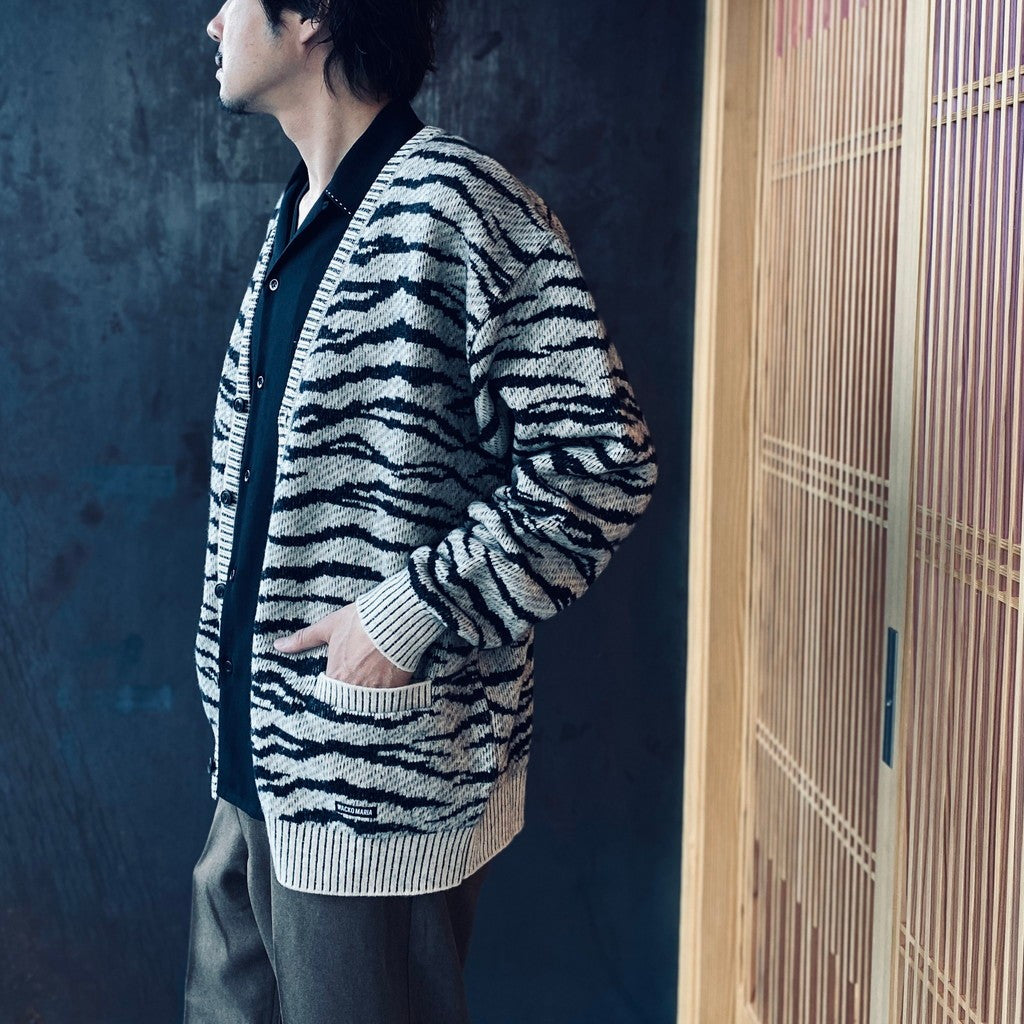 TIGER MOHAIR CARDIGAN #IVORY [25FW-WMK-KN06]