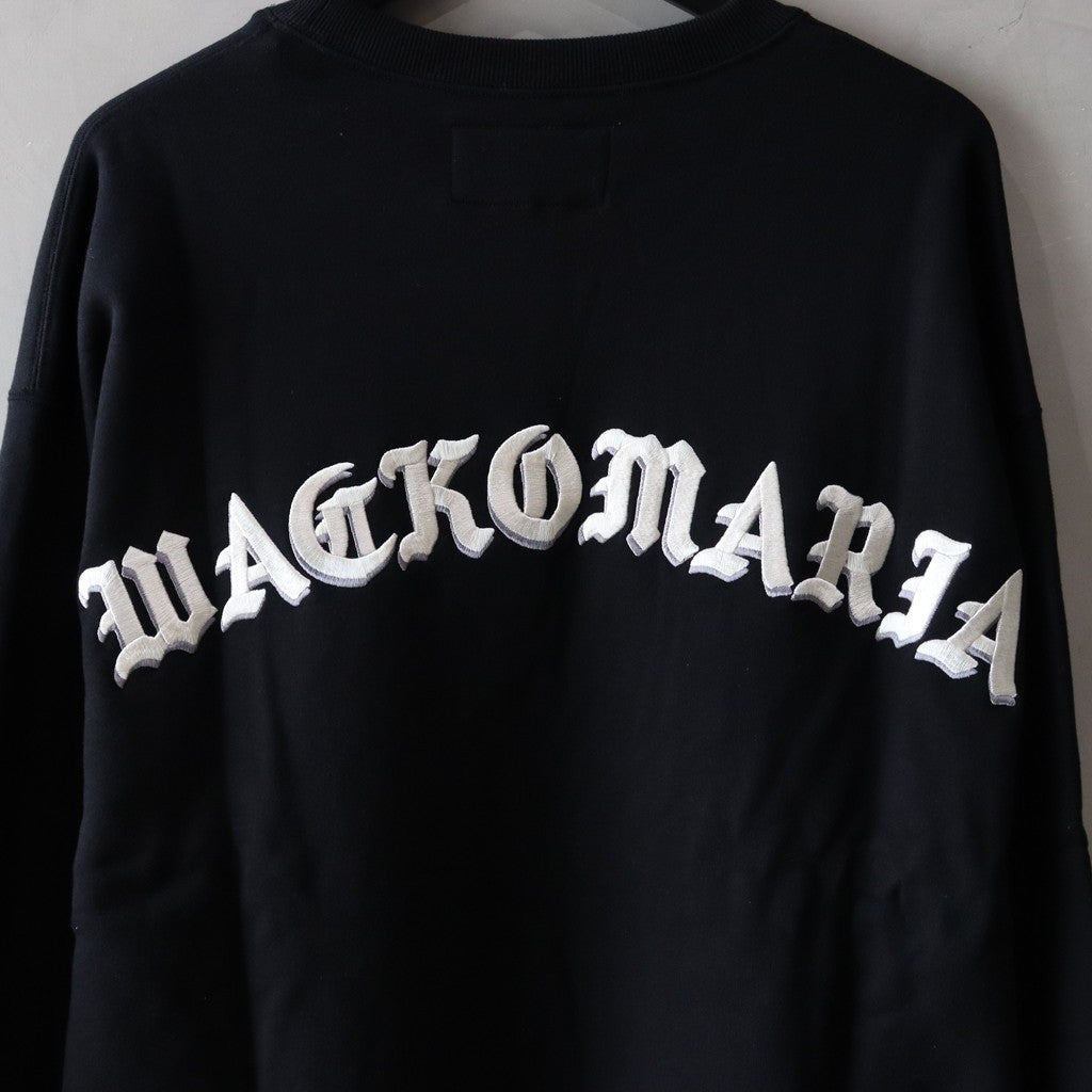 MIDDLE WEIGHT CREW NECK SWEAT SHIRT ( TYPE-2 ) #BLACK [24FW-WMC-SS08]