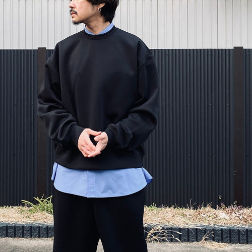 TECH SCUBA KNIT CREW #BLACK [BE-40026]