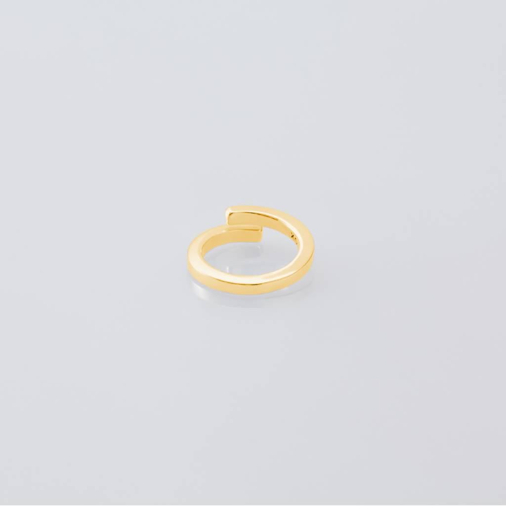 Square Ring -Thin- -Gold- #GOLD [XOR088G]