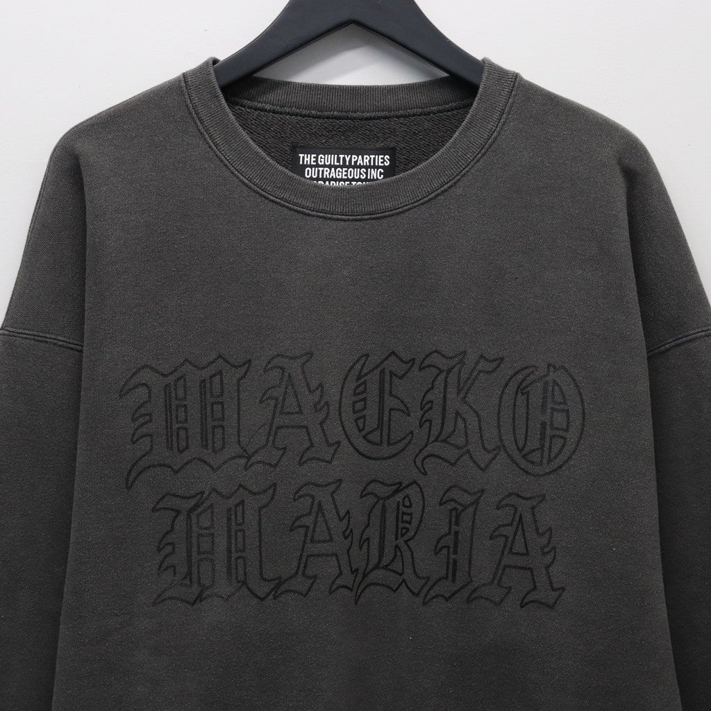 WASHED MIDDLE WEIGHT CREW NECK SWEAT SHIRT #GRAY [26SS-WMC-SS06]