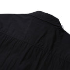 HIDDEN POCKET HALF SLEEVE SHIRTS CN #BLACK [HOD26-01-ST005]