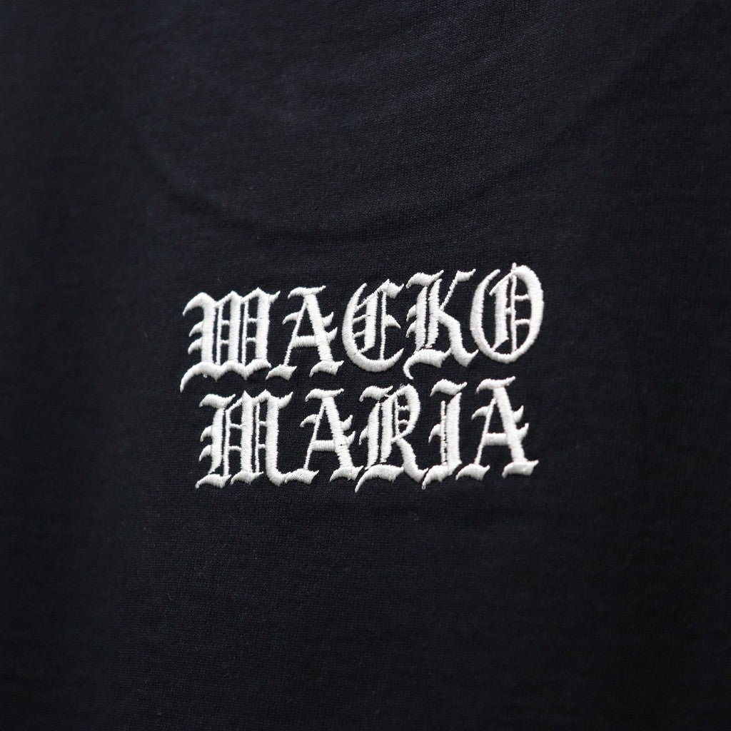 UFC | WASHED HEAVY WEIGHT CREW NECK T-SHIRT ( TYPE-5 ) #BLACK [UFC
