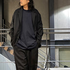 TECH LOOSE 2B JACKET POLISAGE #BLACK [BJ-57024W]