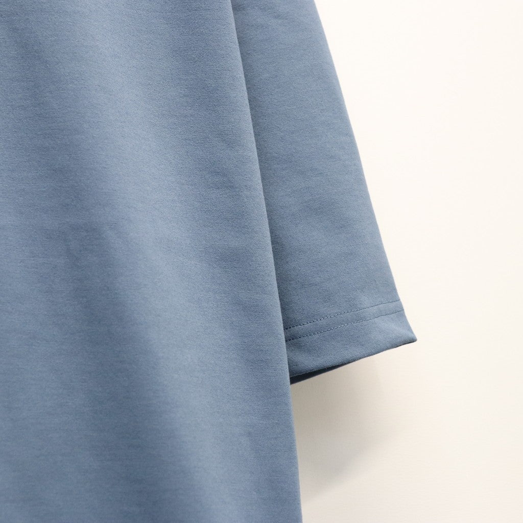 TECH DRAWSTRING S/S TEE #SMOKE BLUE [BE-35026]