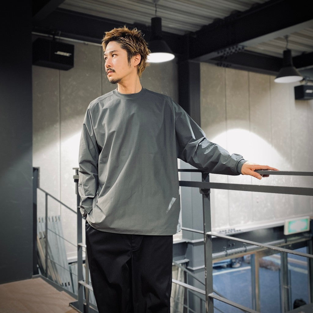 TECH LIGHTWEIGHT L/S TEE #CHARCOAL [BE-30025]