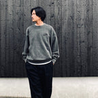 WASHED MIDDLE WEIGHT CREW NECK SWEAT SHIRT ( TYPE-1 ) #GRAY [26FWE-WMC-SS03]