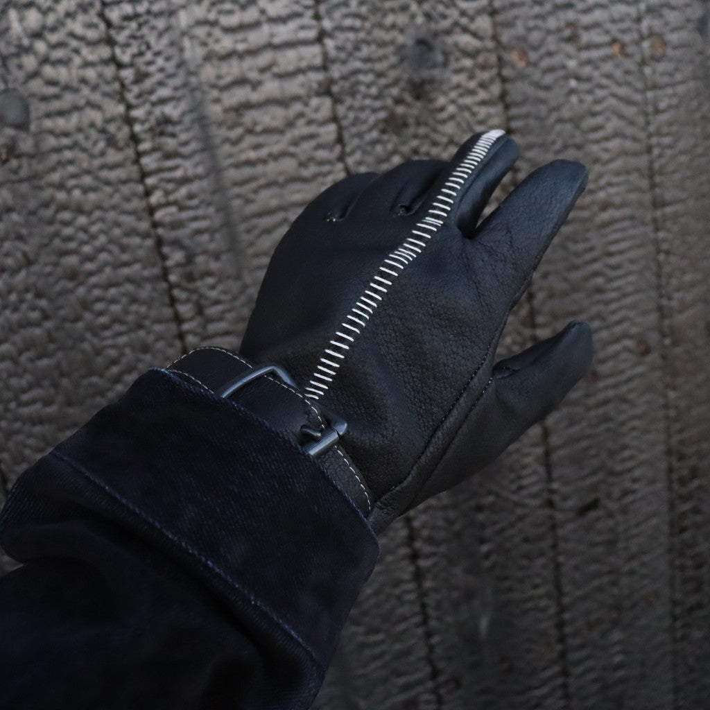 Artisan's Hand-stuffed (VEGETABLE TANNING PIG LEATHER) #BLACK [M-P4-AC2]