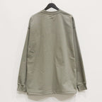 TECH DRAWSTRING L/S TEE #WOLF GRAY [BE-40025]