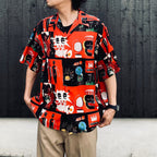 JEAN-MICHEL BASQUIAT | S/S HAWAIIAN SHIRT ( TYPE-2 ) #ONE [BASQUIAT-WM-HI26]